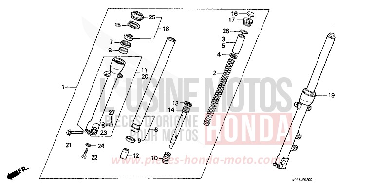 GABEL, VORNE von NTV SCHWARZ (NH1) von 1993