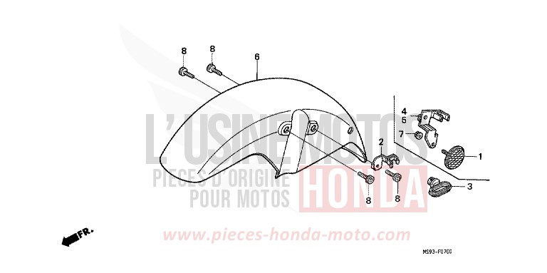 KOTFLUEGEL, VORNE von NTV MONZA RED (R110) von 1993