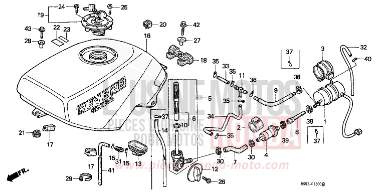 KRAFTSTOFFTANK von NTV MONZA RED (R110) von 1993