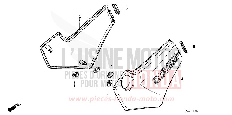 SEITENABDECKUNG von NTV MONZA RED (R110) von 1993