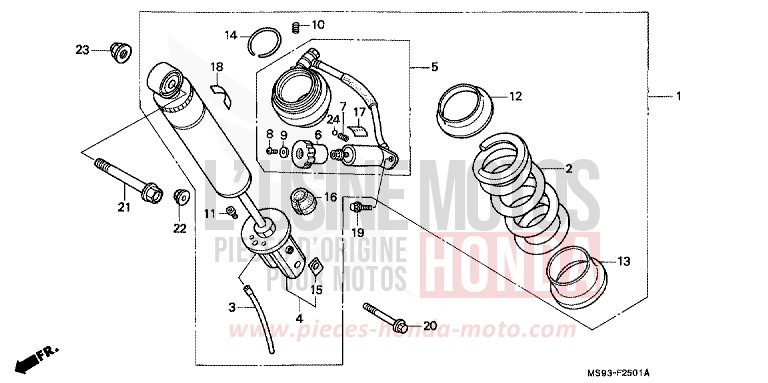 KISSEN, HINTEN (NTV600K/M/650K/L/M/P) von NTV MONZA RED (R110) von 1993