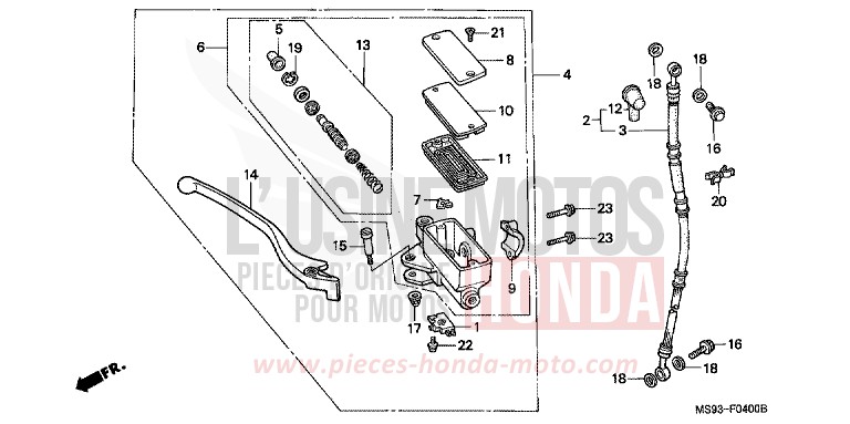 VORDERRADBREMSE von NTV TOSCANA GREEN (G130) von 1993