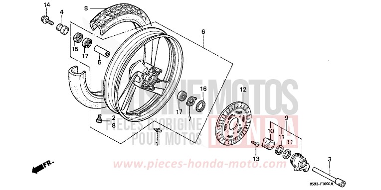 VORDERRAD von NTV TOSCANA GREEN (G130) von 1993