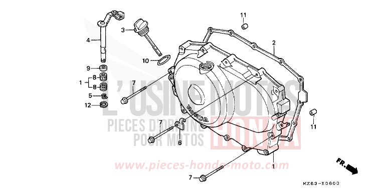KURBELGEHAEUSEABDECKUNG von NTV SCHWARZ (NH1) von 1995