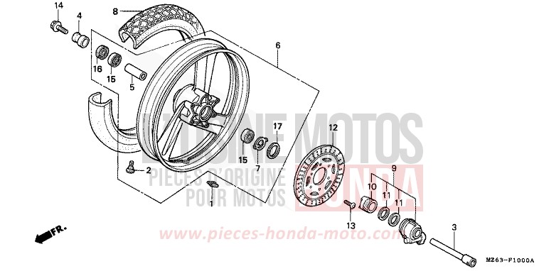 VORDERRAD von NTV SCHWARZ (NH1) von 1995