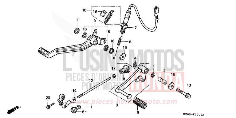 PEDAL von NTV MONZA RED (R110) von 1995