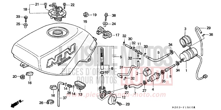 KRAFTSTOFFTANK von NTV MAGNA RED (R201) von 1996