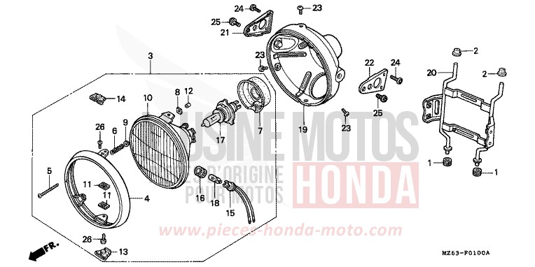 SCHEINWERFER von NTV PEARL ATLANTIS BLUE (B142) von 1996