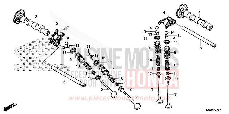 NOCKENWELLE/VENTIL von Rebell GRAPHITE BLACK (NHB01) von 2019
