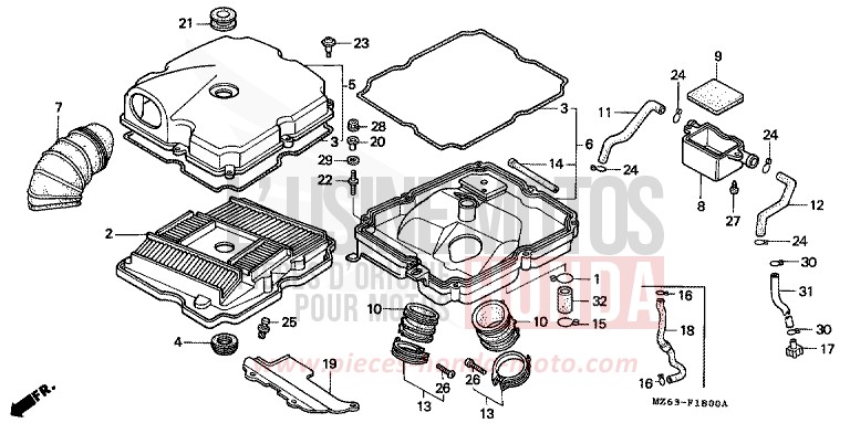 LUFTFILTER von NTV MAGNA RED (R201) von 1997