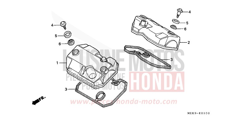 ZYLINDERKOPFDECKEL von NTV PEARL ATLANTIS BLUE (B142) von 1997