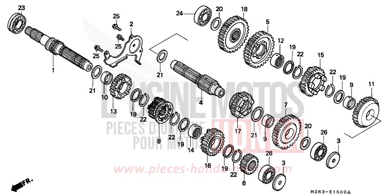 GETRIEBE von NTV PEARL ATLANTIS BLUE (B142) von 1997
