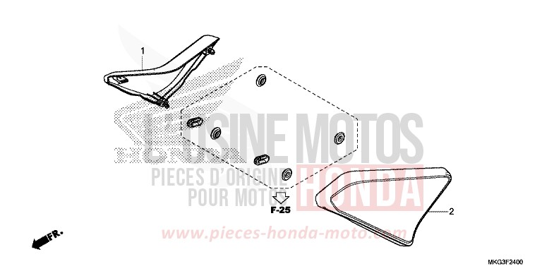 SEITENABDECKUNG von Rebell MAT AXIS GRAY METALLIC (NH303) von 2019