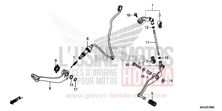 PEDAL von REBEL MAT AXIS GRAY METALLIC (NH303) von 2019