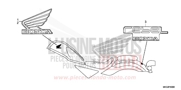 MARKE von Rebell MAT AXIS GRAY METALLIC (NH303) von 2019