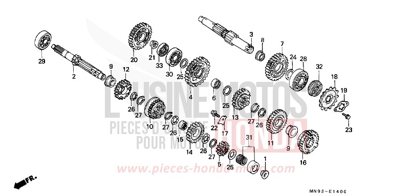 GETRIEBE von Dominator SCHWARZ (NH1) von 1990