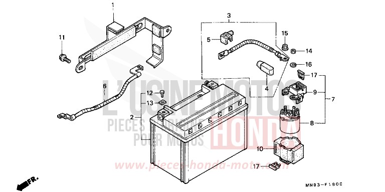 BATTERIE von Dominator FIGHTING RED (R134) von 1990