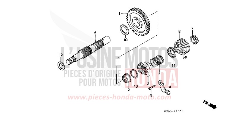 KICKSTARTERSPINDEL von Dominator YR158 (YR158) von 1988