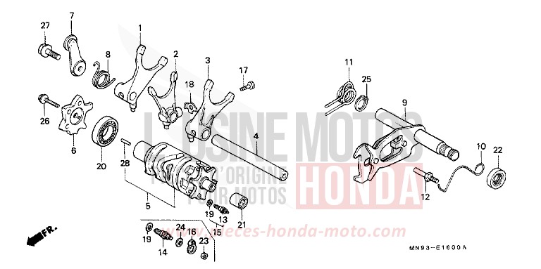 SCHALTTROMMEL von Dominator FIGHTING RED (R134) von 1990