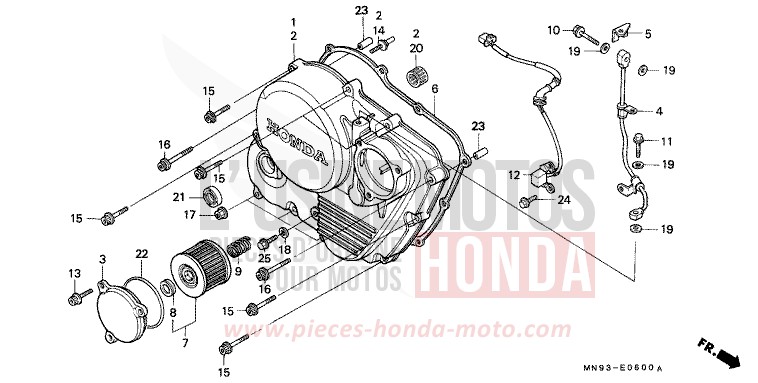 KURBELGEHAEUSEABDECKUNG von Dominator ROSS WHITE (NH196) von 1990