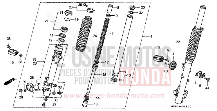 GABEL, VORNE von Dominator ROSS WHITE (NH196) von 1990