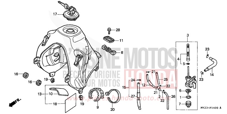 KRAFTSTOFFTANK von Dominator ROSS WHITE (NH196H) von 1992