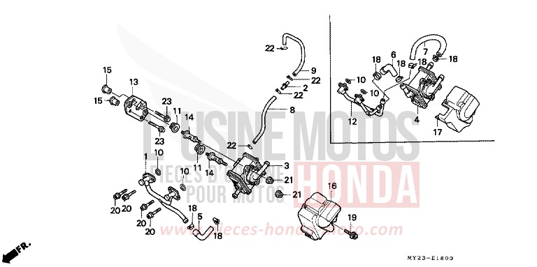 LUFTANSAUGVENTIL von Dominator CHECKER BLACK METALLIC (NH217K) von 1993