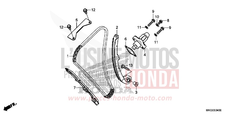 NOCKENWELLENKETTE/SPANNVORRICHTUNG von Rebell MAT AXIS GRAY METALLIC (NH303) von 2020