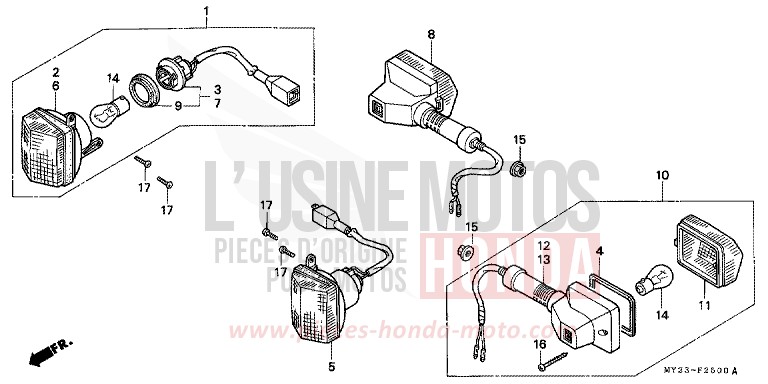 BLINKER von Dominator ROSS WHITE (NH196E) von 1993