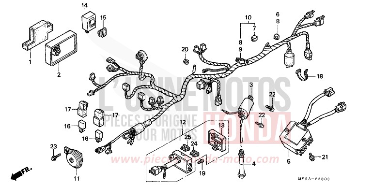 KABELBAUM/ ZUENDSPULE von Dominator ROSS WHITE (NH196E) von 1993