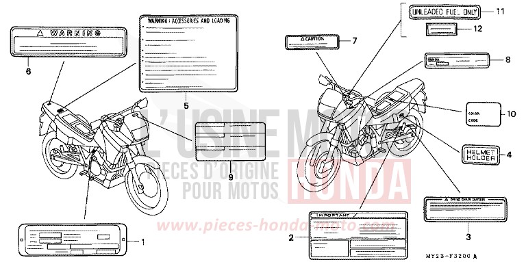 WARNETIKETT von Dominator MAGNA RED (R201E) von 1994
