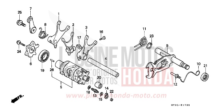 SCHALTTROMMEL von Dominator ROSS WHITE (NH196H) von 1994