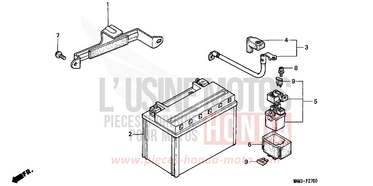 BATTERIE von Dominator MAGNA RED (R201E) von 1995