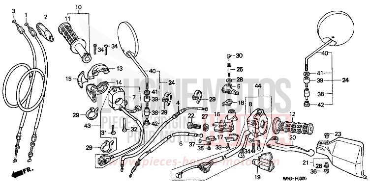 SCHALTER/KABEL von Dominator REAL WHITE (NH250H) von 1995