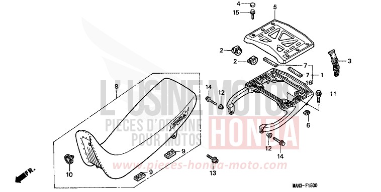 SITZ von Dominator REAL WHITE (NH250H) von 1995