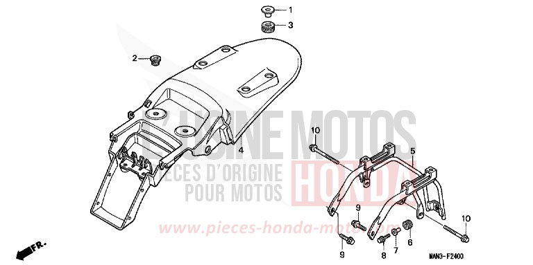 KOTFLUEGEL, HINTEN (1) von Dominator REAL WHITE (NH250H) von 1995