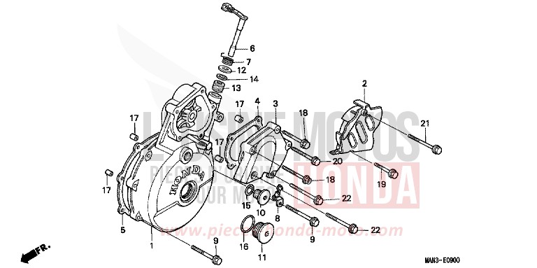 KURBELGEHAEUSEDECKEL, L. von Dominator BLACK (NH1E) von 1997