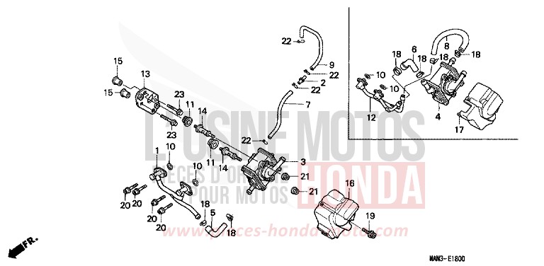 LUFTANSAUGVENTIL von Dominator MAGNA RED (R201B) von 1997