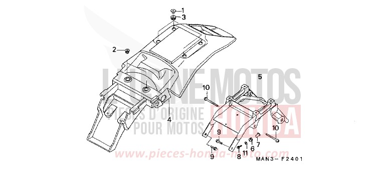 KOTFLUEGEL, HINTEN (2) von Dominator MAGNA RED (R201B) von 1997