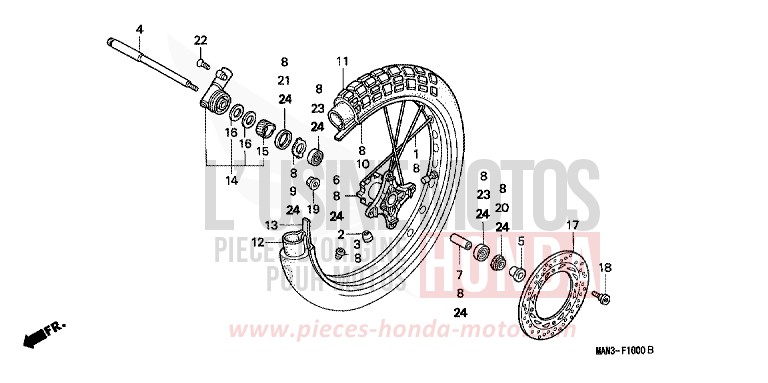 VORDERRAD von Dominator PEARL CITRON YELLOW (Y140N) von 1997