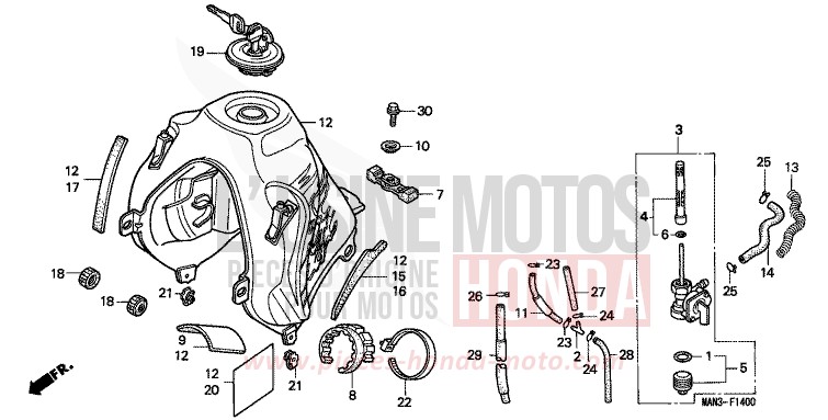 KRAFTSTOFFTANK von Dominator PEARL CITRON YELLOW (Y140N) von 1997