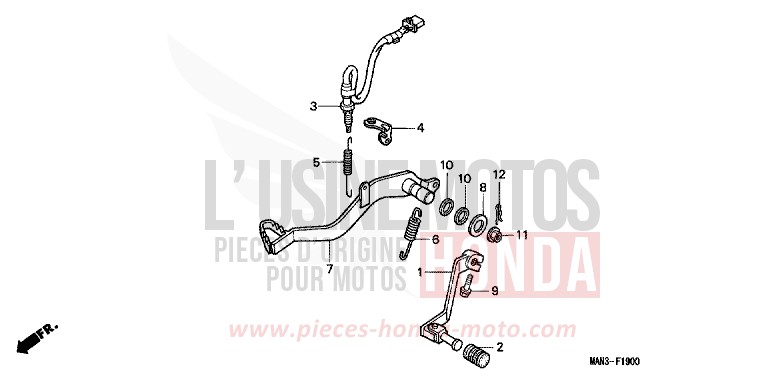 PEDAL von Dominator PEARL CITRON YELLOW (Y140N) von 1997