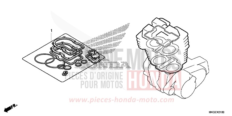 DICHTUNG SATZ A von Rebell MAT JEANS BLUE MATALLIC (PB417) von 2020