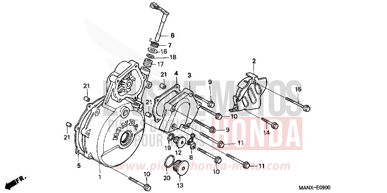 KURBELGEHAEUSEDECKEL, L. von Dominator SCHWARZ (NH1) von 1999