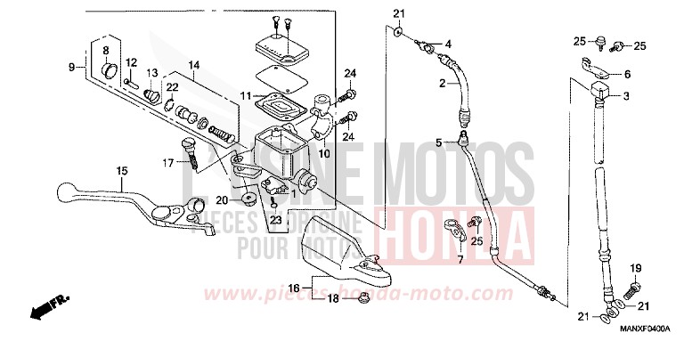 VORDERRADBREMSE von Dominator SCHWARZ (NH1) von 1999