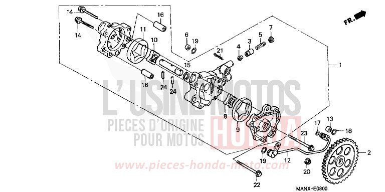 OELPUMPE von Dominator GRANADA BLUE METALLIC (B152E) von 1999