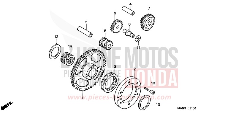 ANLASSERKUPPLUNG von Dominator MAGNA RED (R201) von 1999