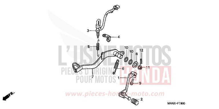 PEDAL von Dominator MAGNA RED (R201) von 1999