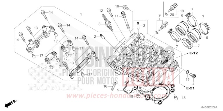 ZYLINDERKOPF von Rebell MAT AXIS GRAY METALLIC (NH303) von 2022