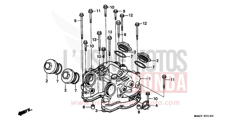 ZYLINDERKOPFDECKEL von SLR SCHWARZ (NH1) von 1997
